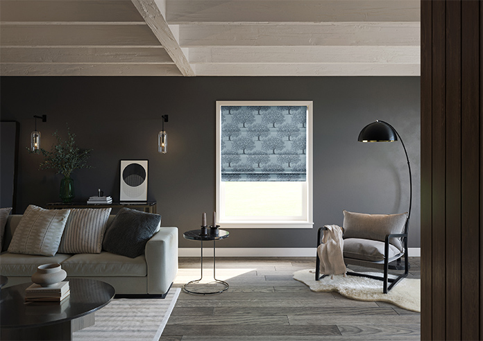Classic Woodland, Monochrome - Roman Blind - Image 8